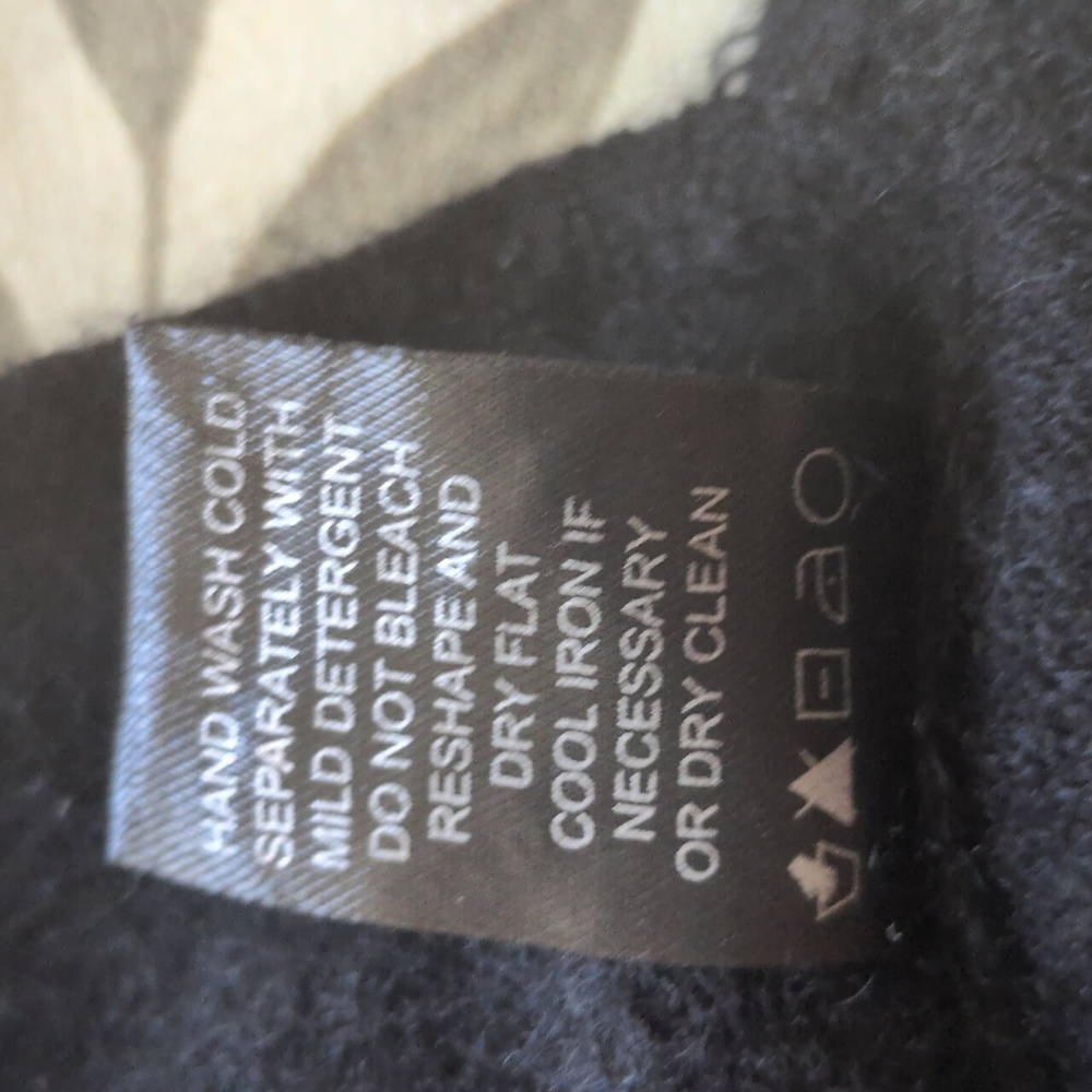 LUSSO 100% Cashmere Hallie Sweater MED Longline Tunic Sweater Black - Picture 9 of 11